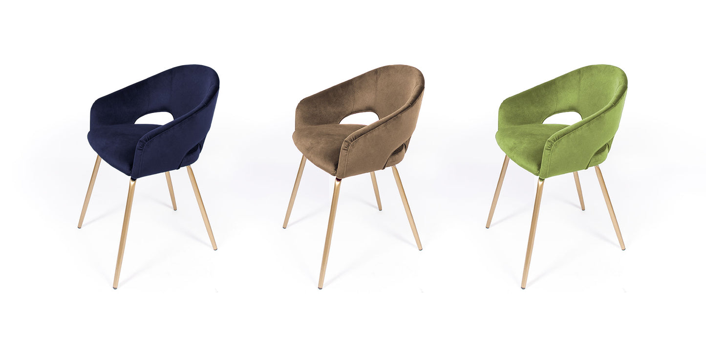 Scaun Twin, tapitat, picior metalic fix sau rotativ