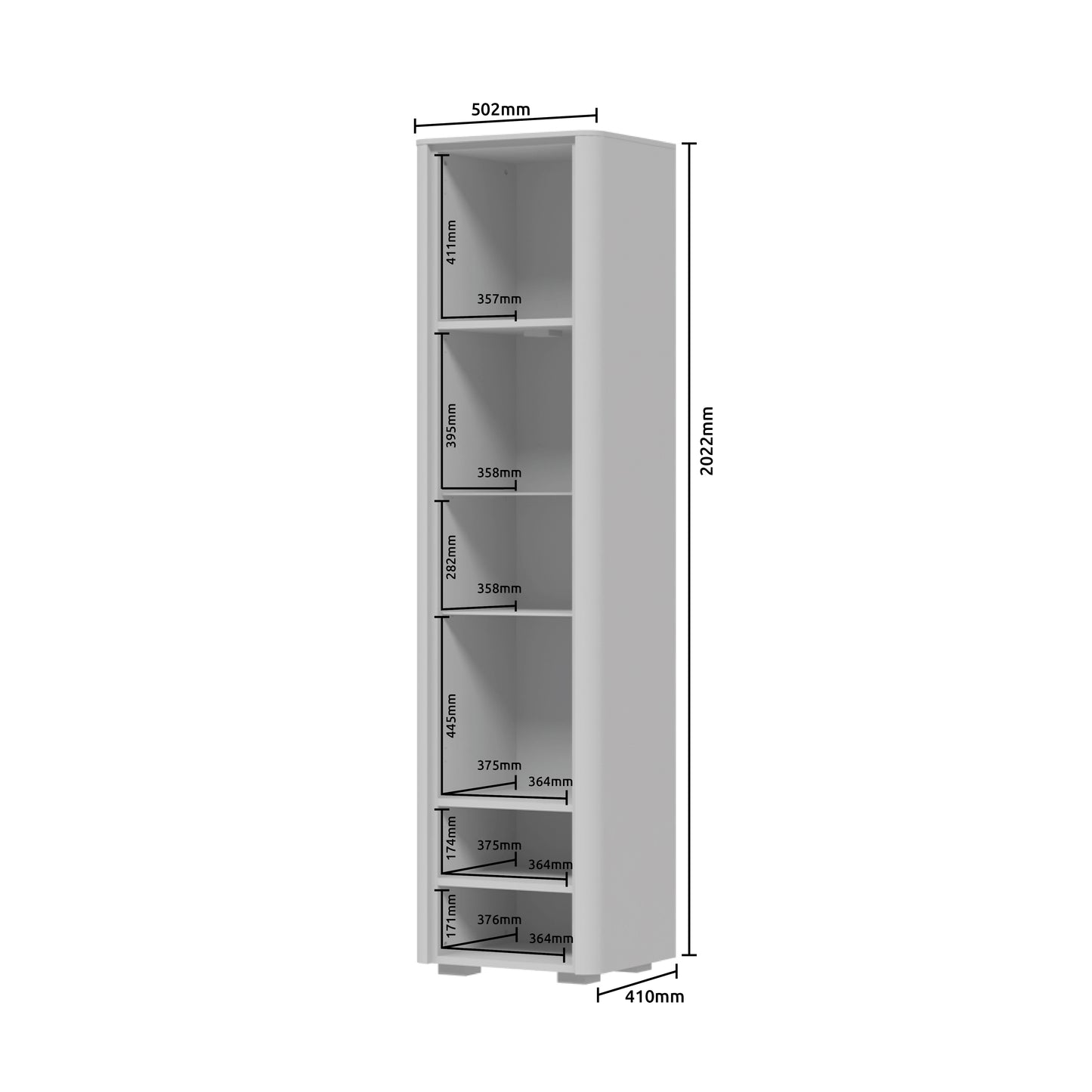 AIR Vitrina V50-2KS/ AI, 50 x 41 x 202 cm