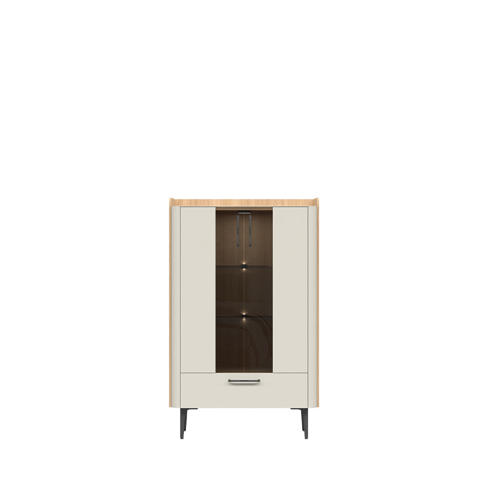 AIR Vitrina medie V82/ 2KS1F/ AI, 82 x 47 x 132 cm