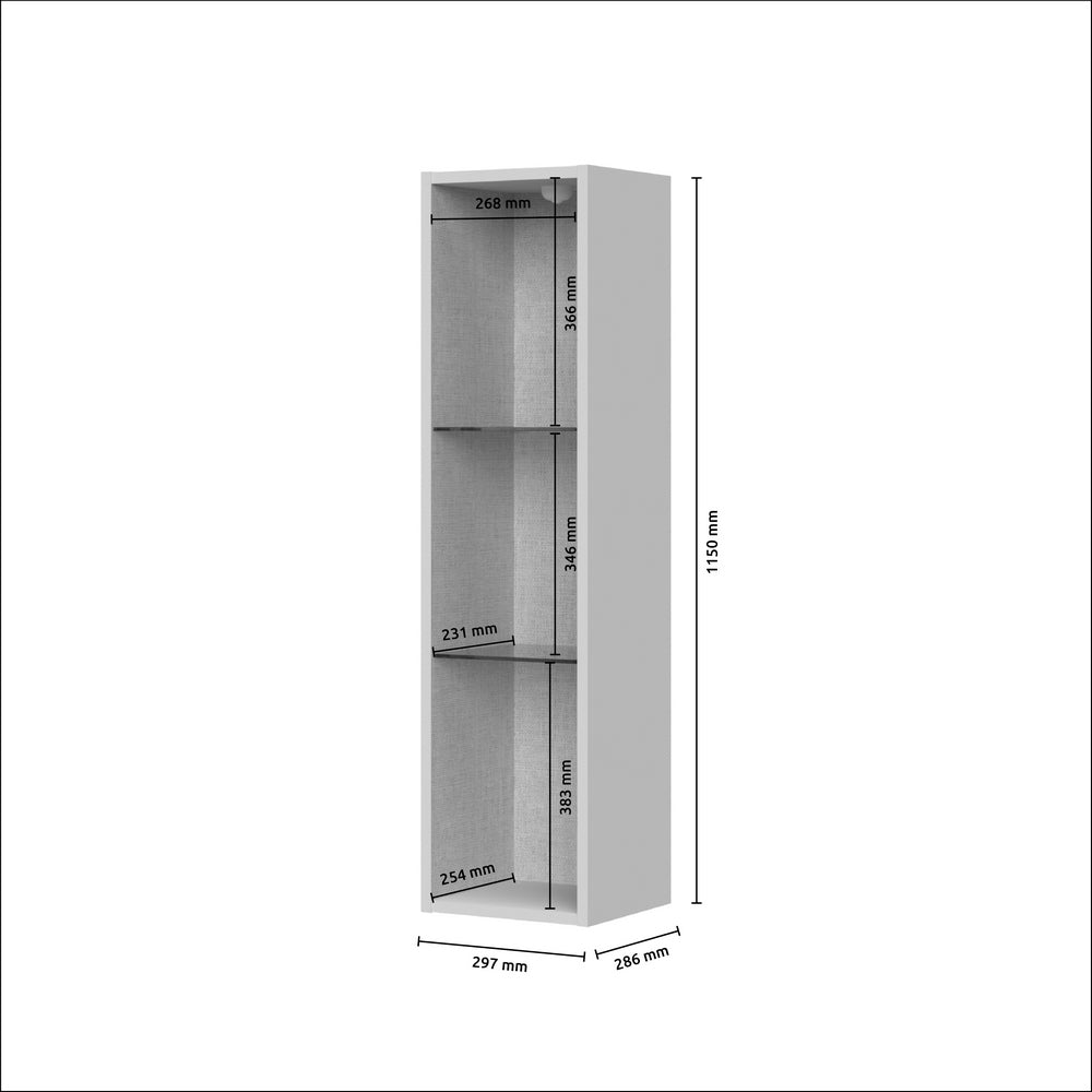 OPERA Vitrina suspendata 1 usa VK30-1AL, 30 x 29 x 115 cm