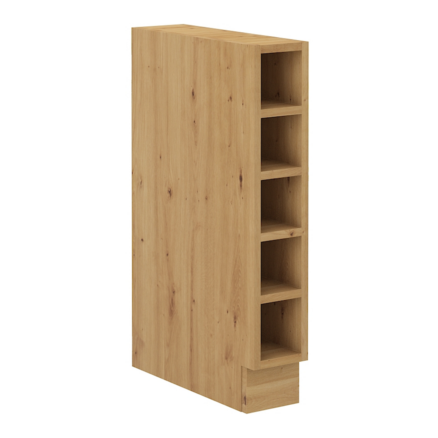 Dulap inferior fără uşă, stejar artisan, LULA 15D OTW BB