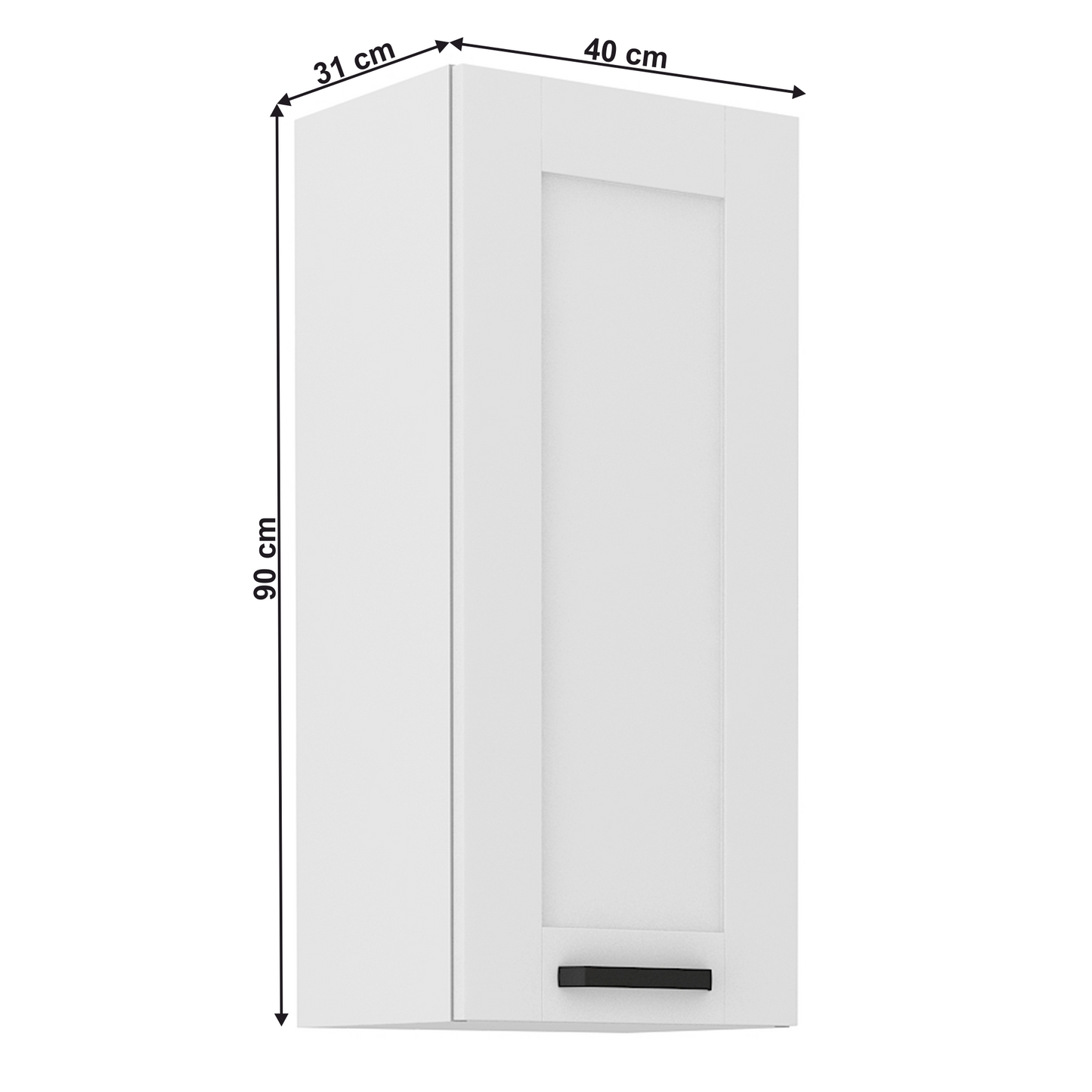 Dulap superior, alb, LULA 40 G-90 1F