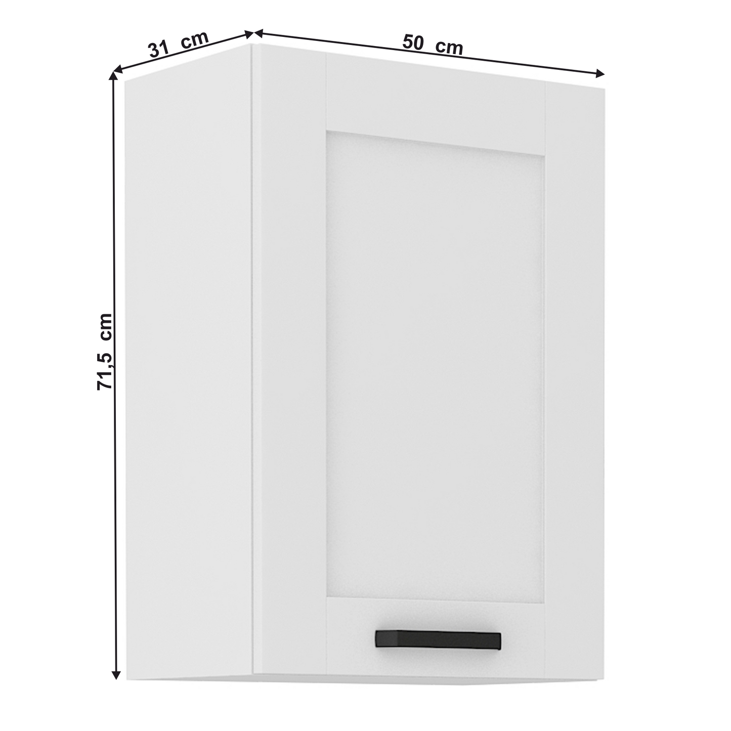 Dulap superior, alb, LULA 50 G-72 1F