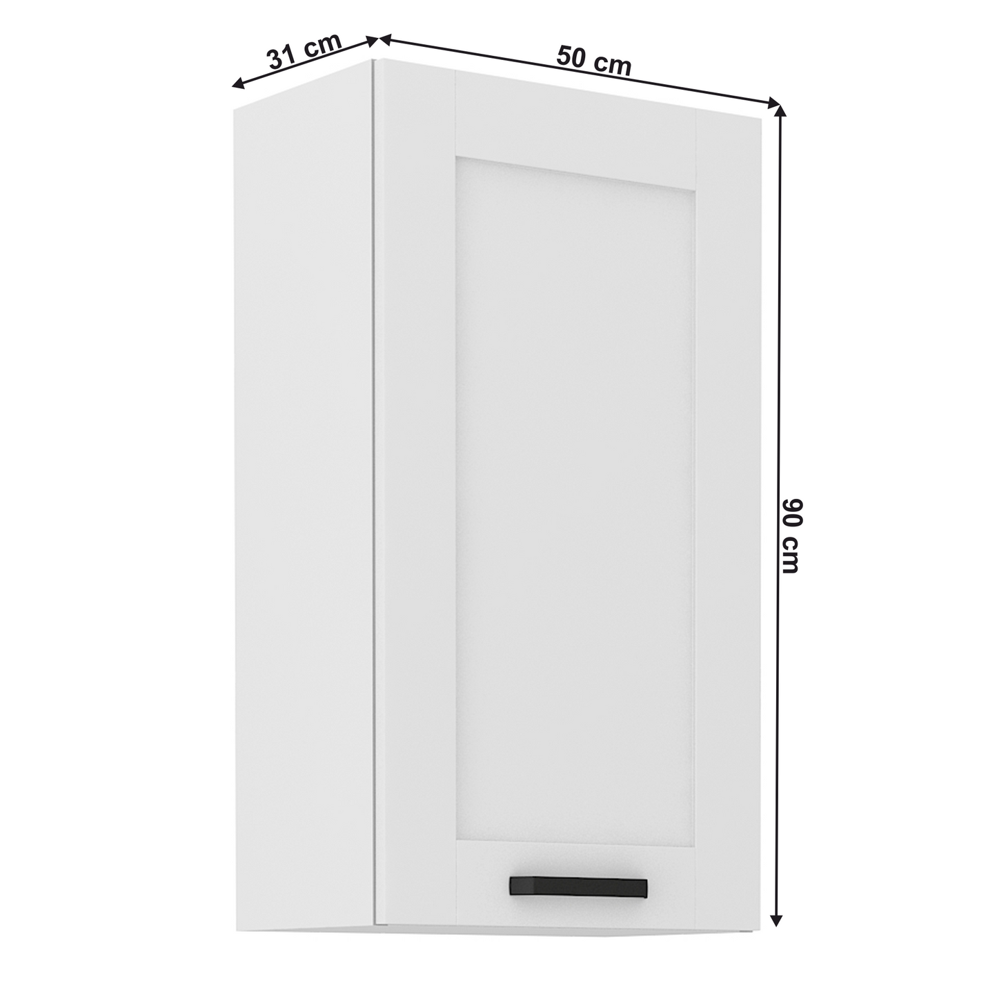 Dulap superior, alb, LULA 50 G-90 1F