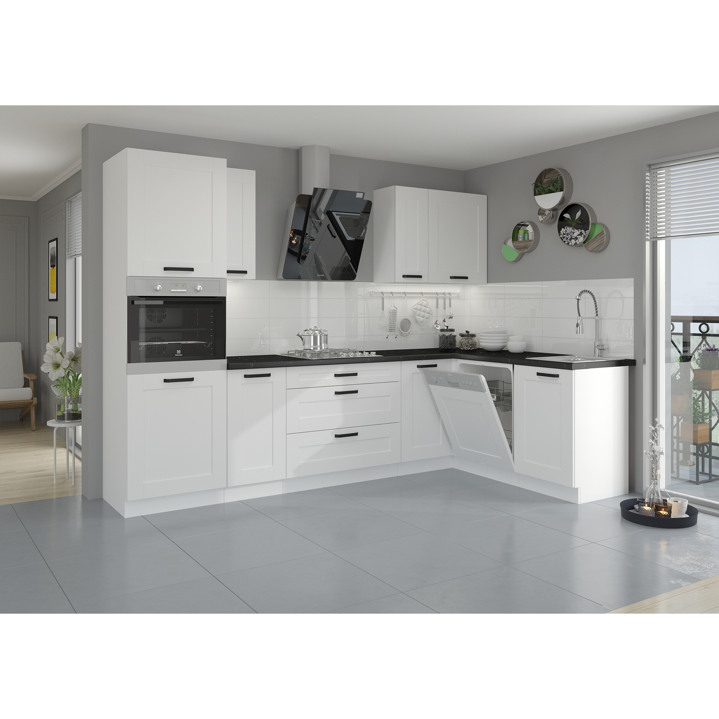 Dulap superior, alb, LULA 60 GU-36 1F