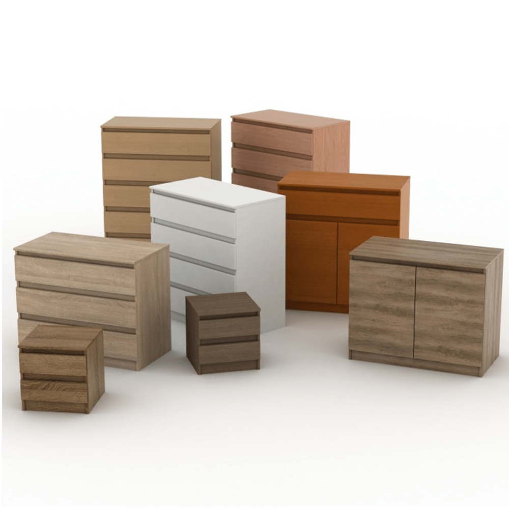 Comodă cu 2 uşi, albă, HANY NEW 008