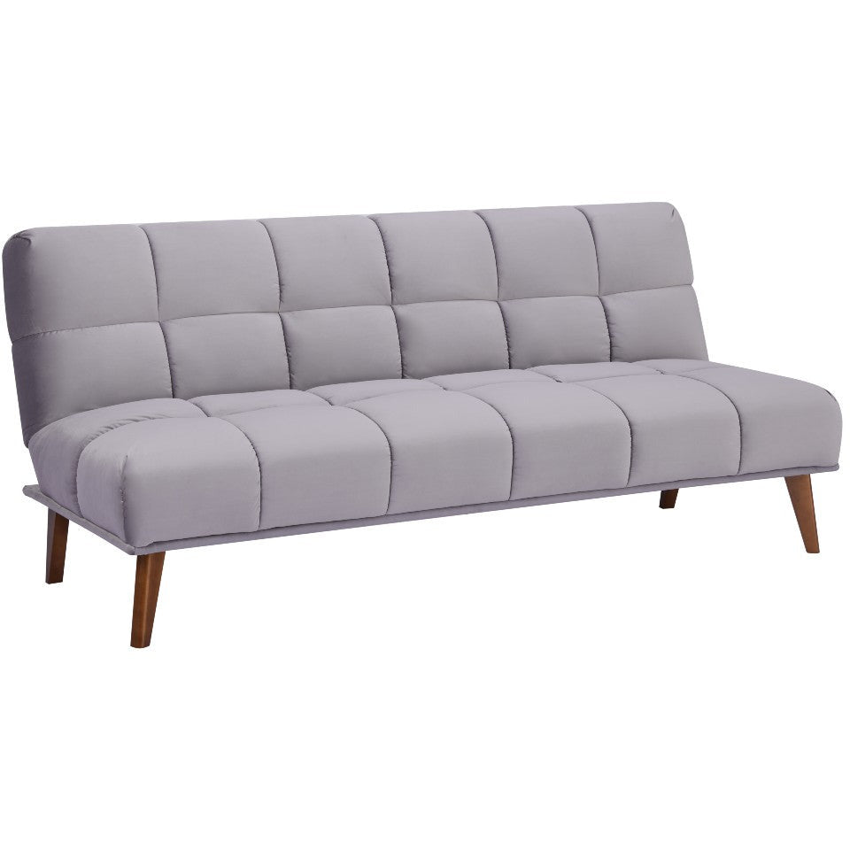 Canapea extensibila Erin 3 locuri (rabatabila, click - clack), catifea gri