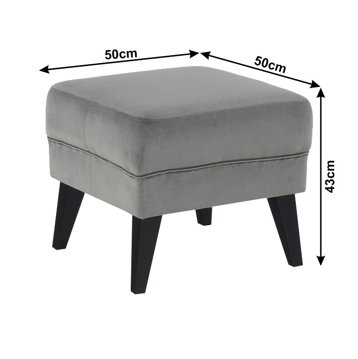 Taburet, gri deschis/negru, RODEZA