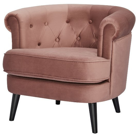 Fotoliu Bella, cadru lemn, 80 * 76 * 72 cm, catifea