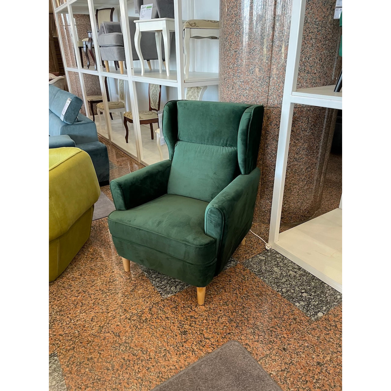 Fotoliu Dream, cadru lemn, material catifea, 80 * 95 * 101 cm