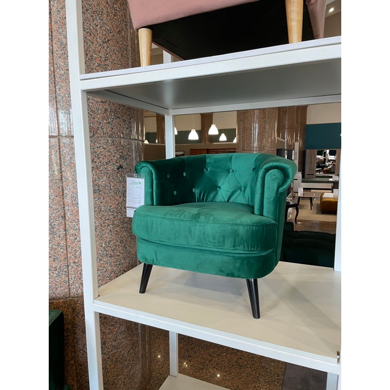 Fotoliu Bella, cadru lemn, 80 * 76 * 72 cm, catifea