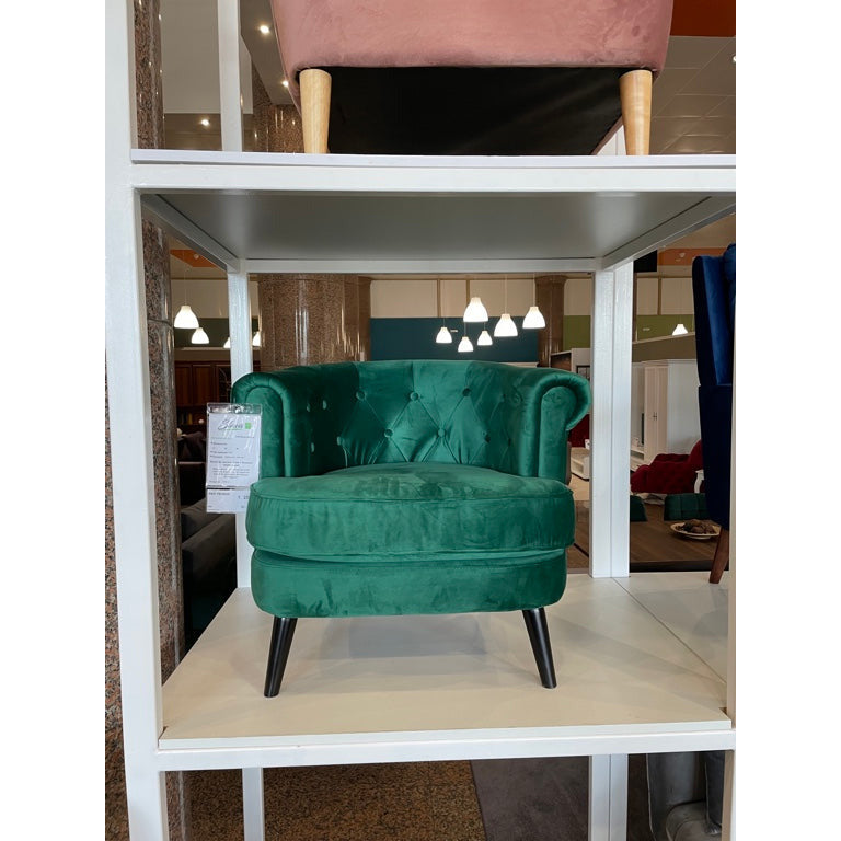 Fotoliu Bella, cadru lemn, 80 * 76 * 72 cm, catifea