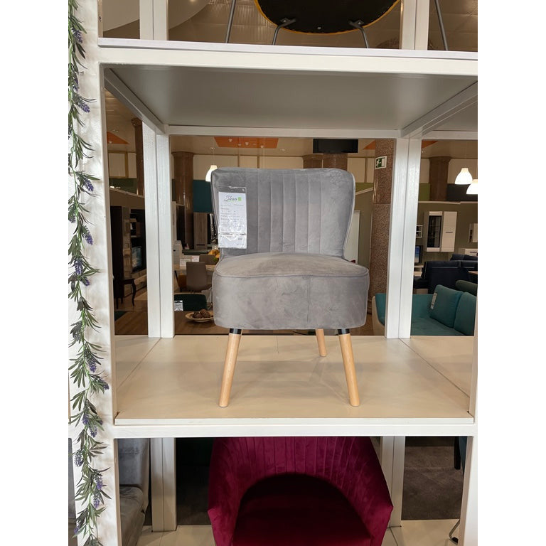 Fotoliu Celin, cadru lemn, material stofa, 58 * 64 * 80 cm