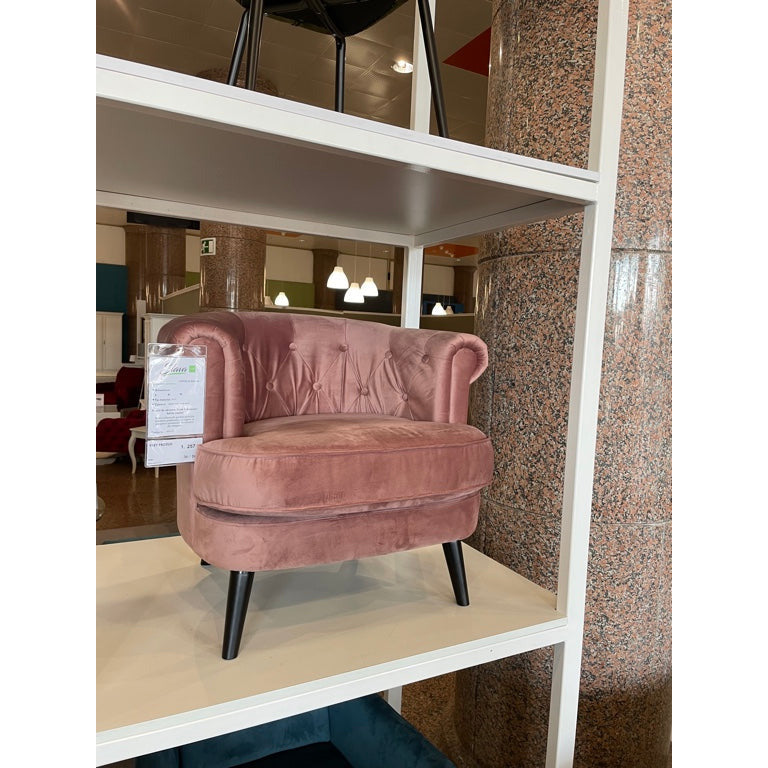 Fotoliu Bella, cadru lemn, 80 * 76 * 72 cm, catifea