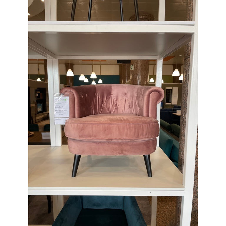 Fotoliu Bella, cadru lemn, 80 * 76 * 72 cm, catifea