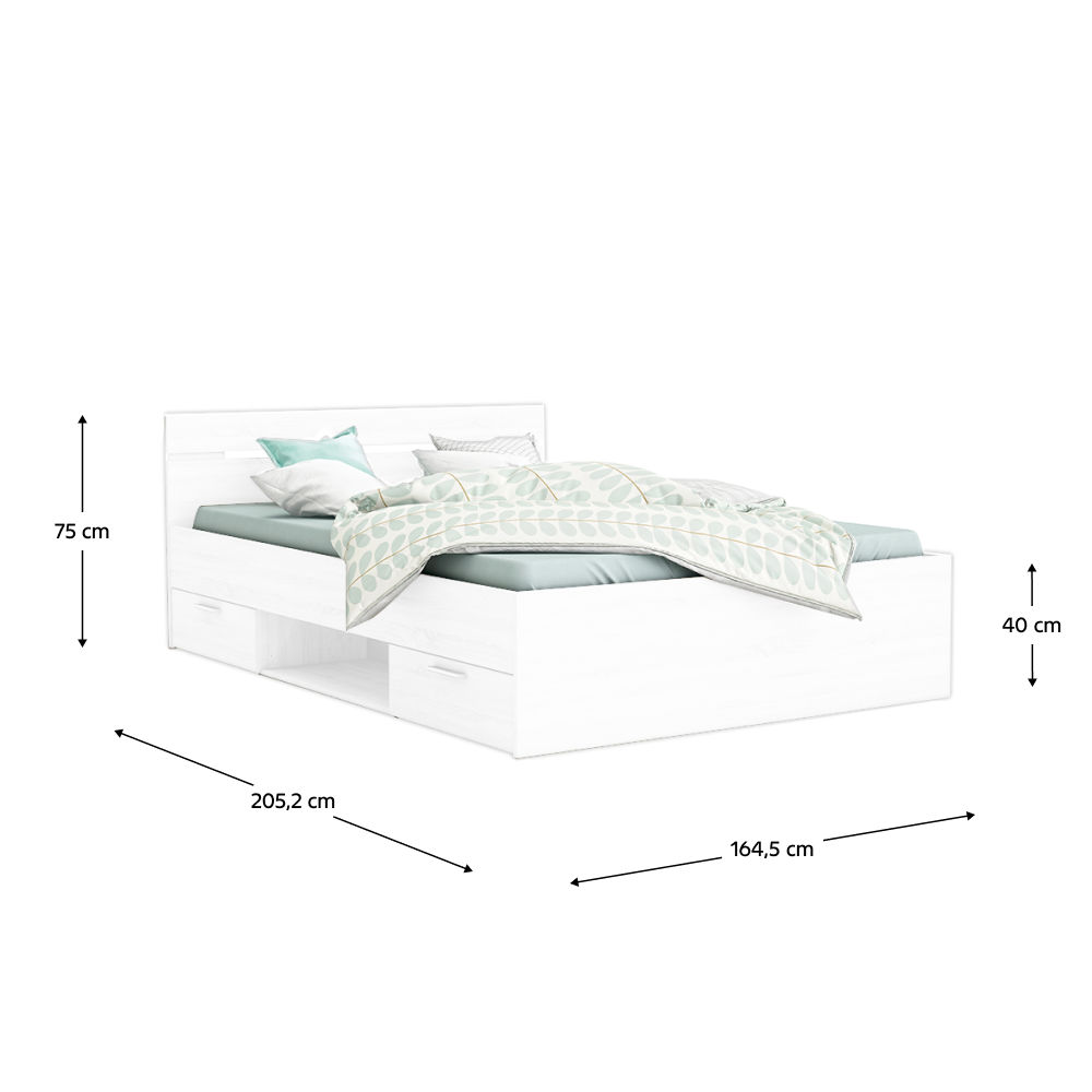 Pat, 160x200, alb, MICHIGAN NEW