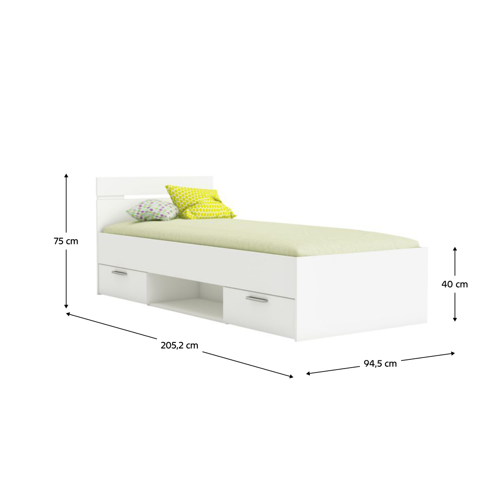 Pat, 90x200, alb, MICHIGAN NEW