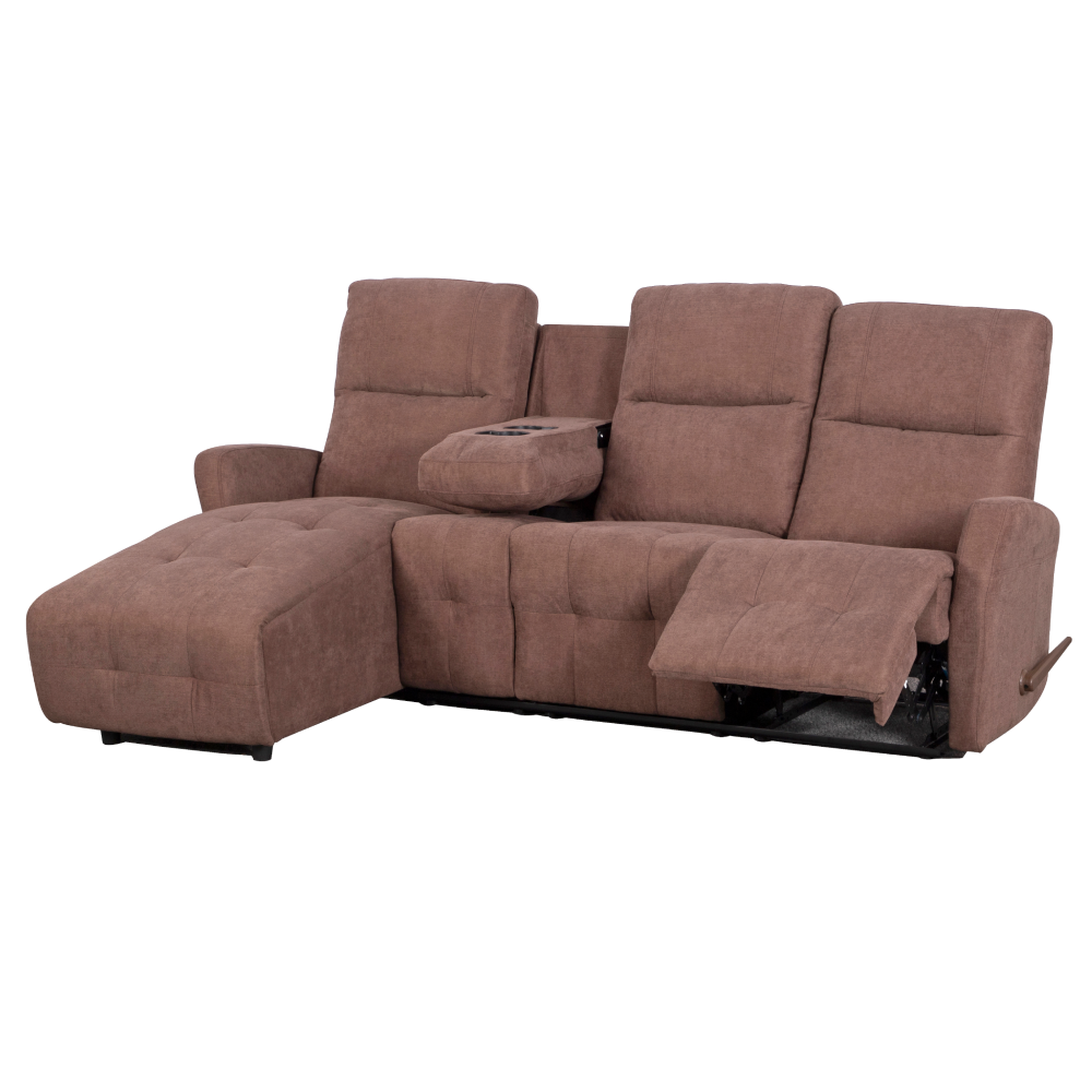 Set colţar reglabil, maro, stânga, TROJAN ROH