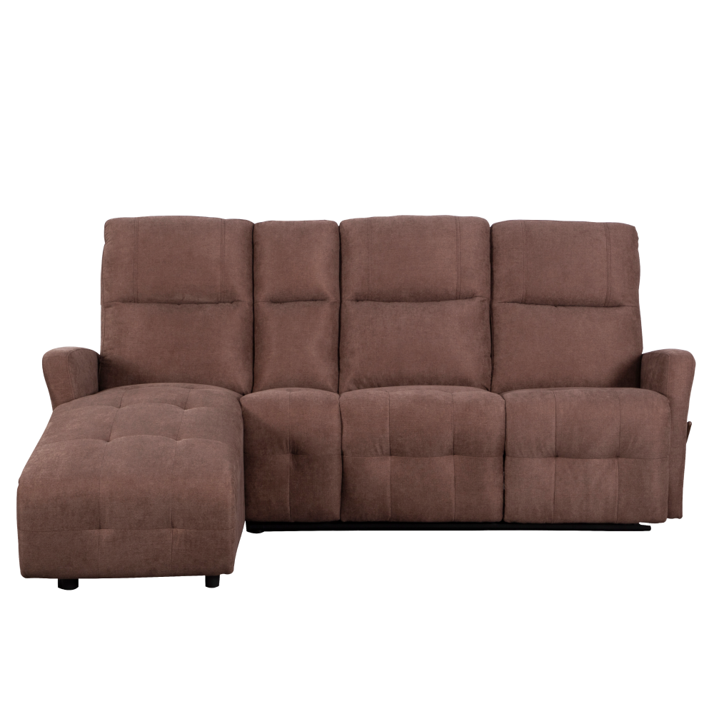 Set colţar reglabil, maro, stânga, TROJAN ROH