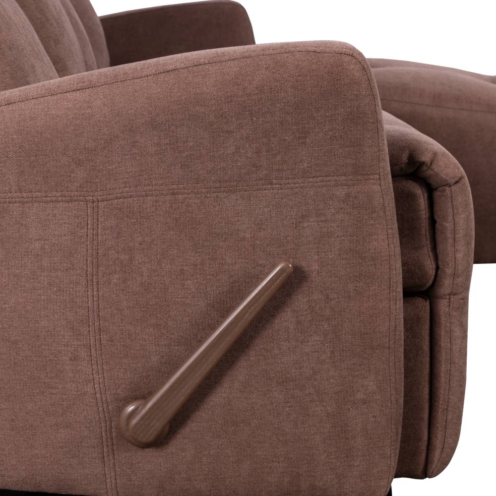 Set colţar reglabil, maro, dreapta, TROJAN ROH