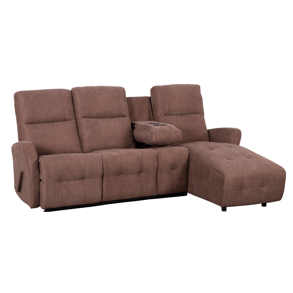 Set colţar reglabil, maro, dreapta, TROJAN ROH