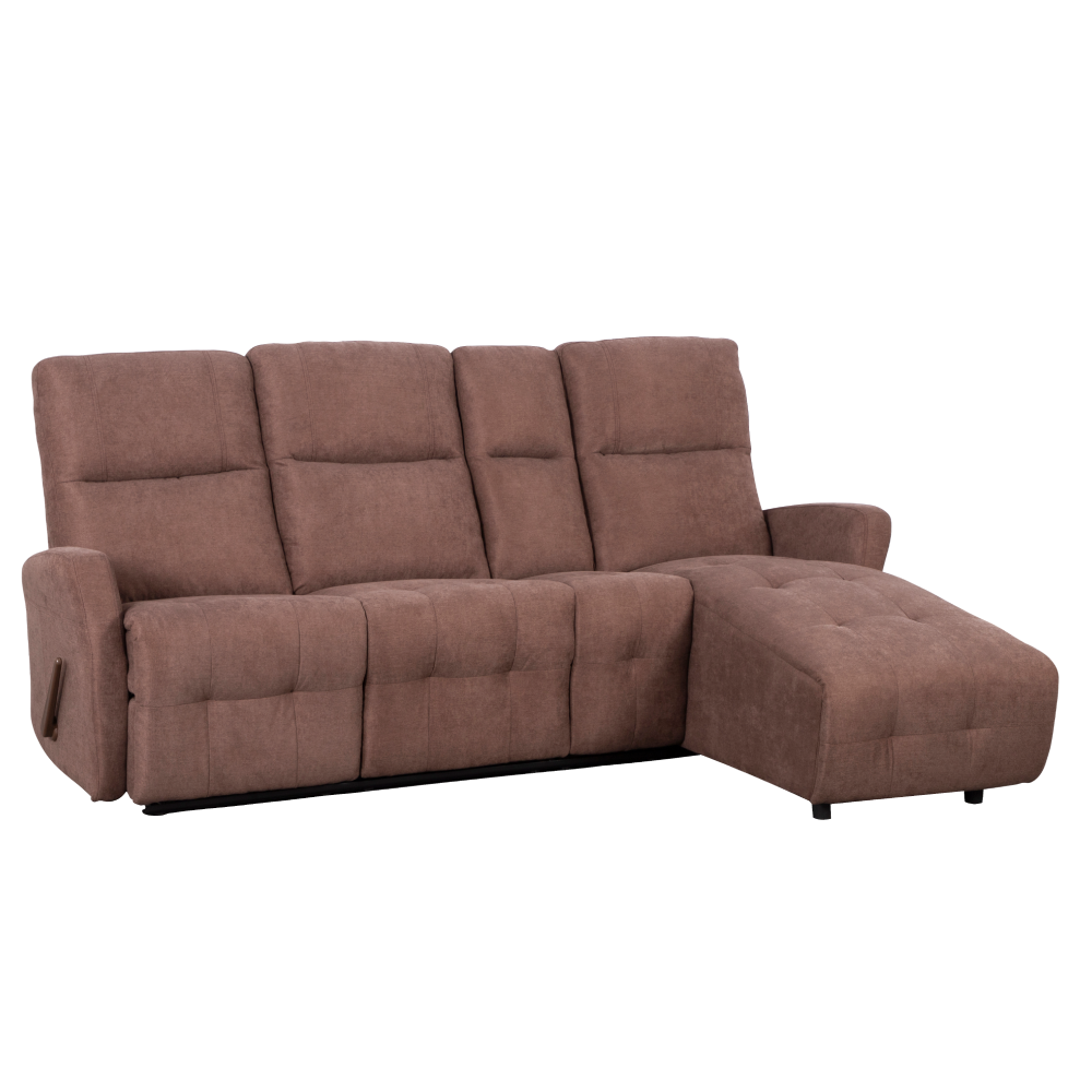 Set colţar reglabil, maro, dreapta, TROJAN ROH