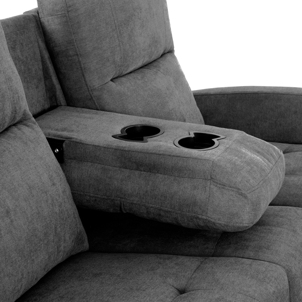 Set colţar reglabil, gri închis, dreapta, TROJAN ROH