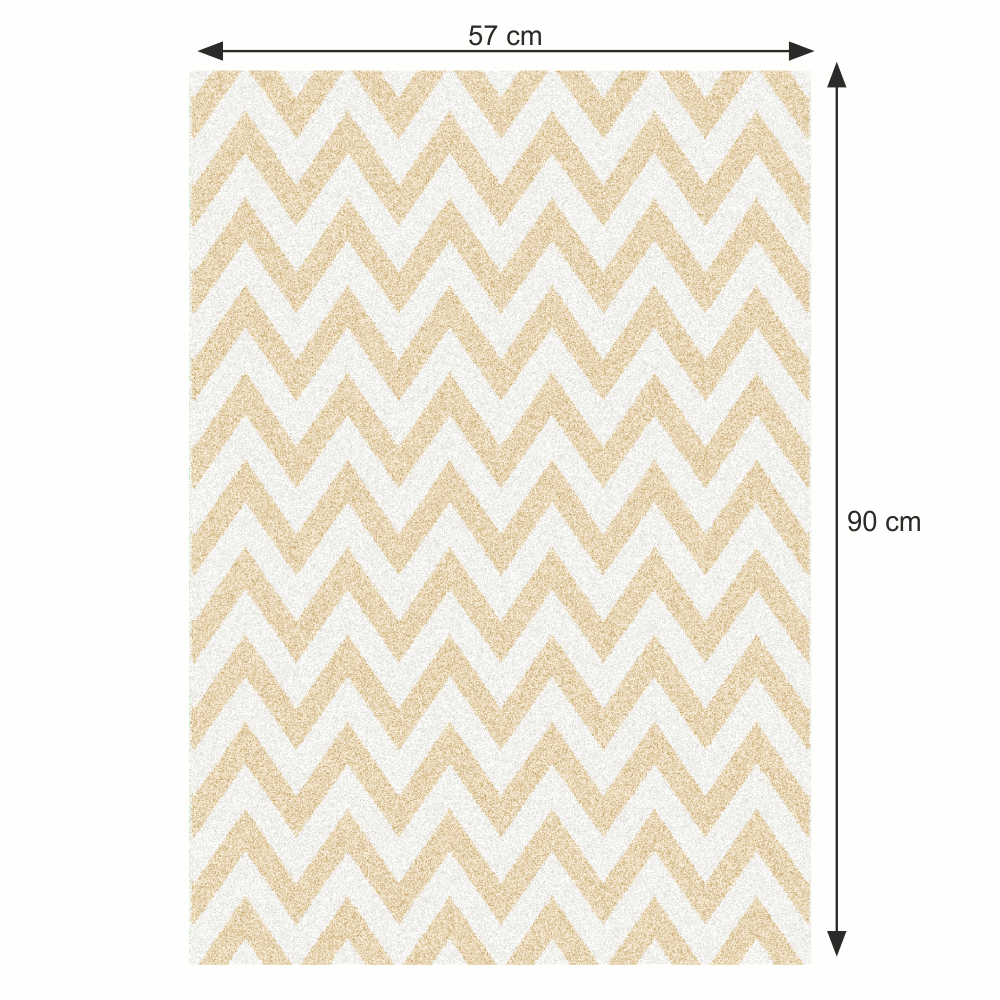 Covor, bej/model alb, 57x90, ADISA TYP 2