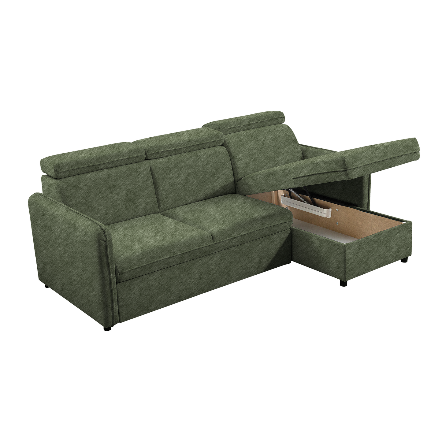 Canapea extensibilă, verde, ALECHANDRO B ROH