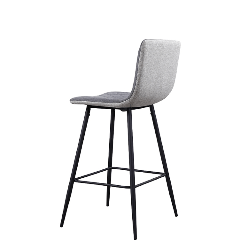 Scaun bar, gri deschis / gri / negru, TORANA