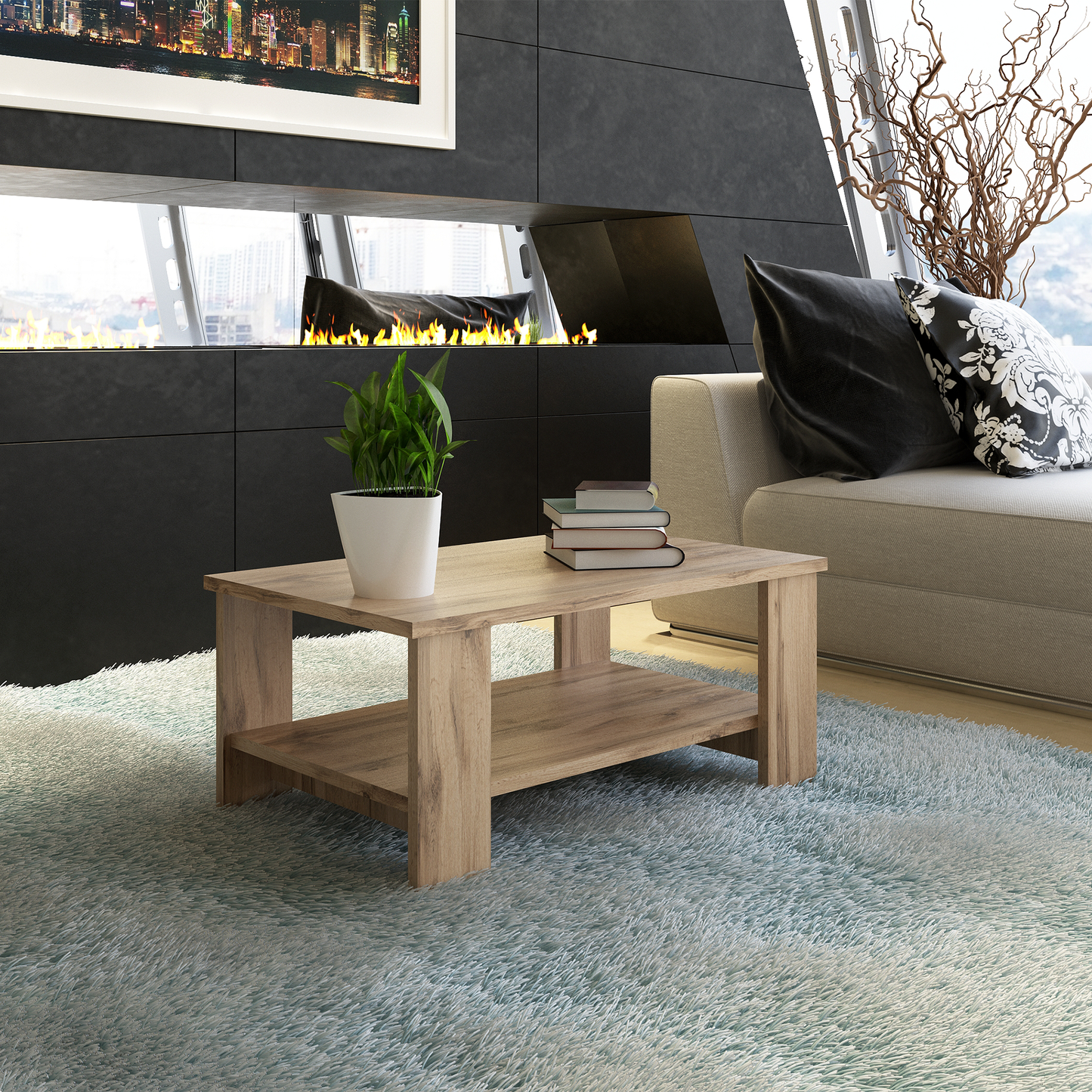 Masă de conferinţă, stejar wotan, BERNARDO