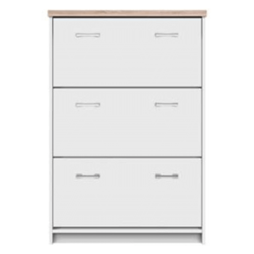 Pantofar 3K, PAL melaminat, alb/stejar sonoma, TOPTY TYP 10