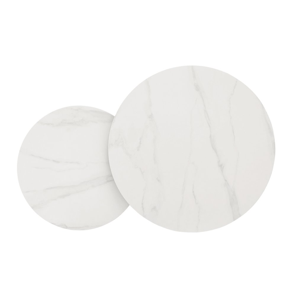 Set 2 mese de cafea, auriu/imitaţie de marmură, DEVNET 2 NEW