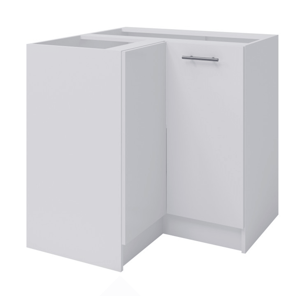 Dulap inferior de colţ, alb, FABIANA S - 90N
