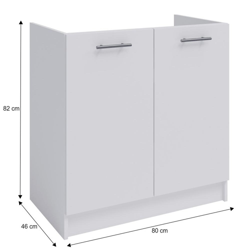 Dulap inferior, alb, FABIANA S - 80ZL