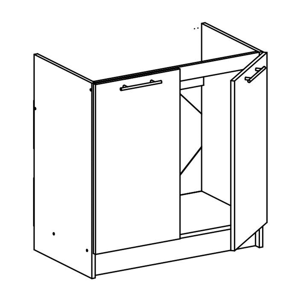 Dulap inferior, alb, FABIANA S - 80ZL