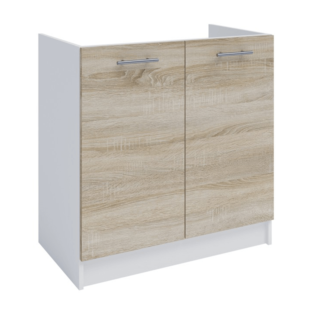 Dulap inferior, stejar sonoma/alb, FABIANA S - 80ZL
