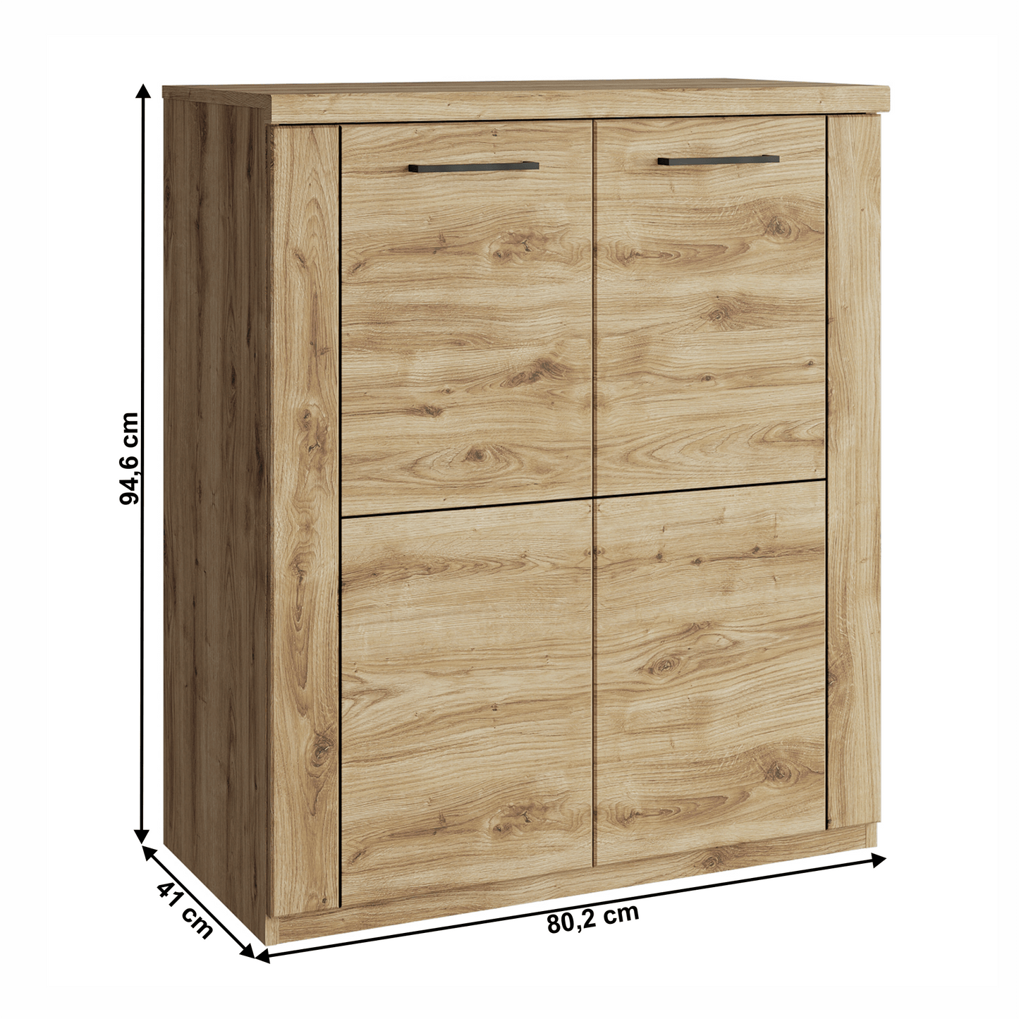 Comodă 2D, stejar navarra, DORSI