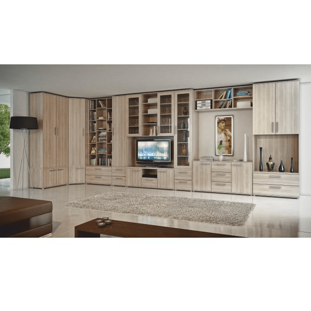 Dulap mic cu 2 sertare îngust, DTD laminat, stejar sonoma, DUNAJ TIPUL9