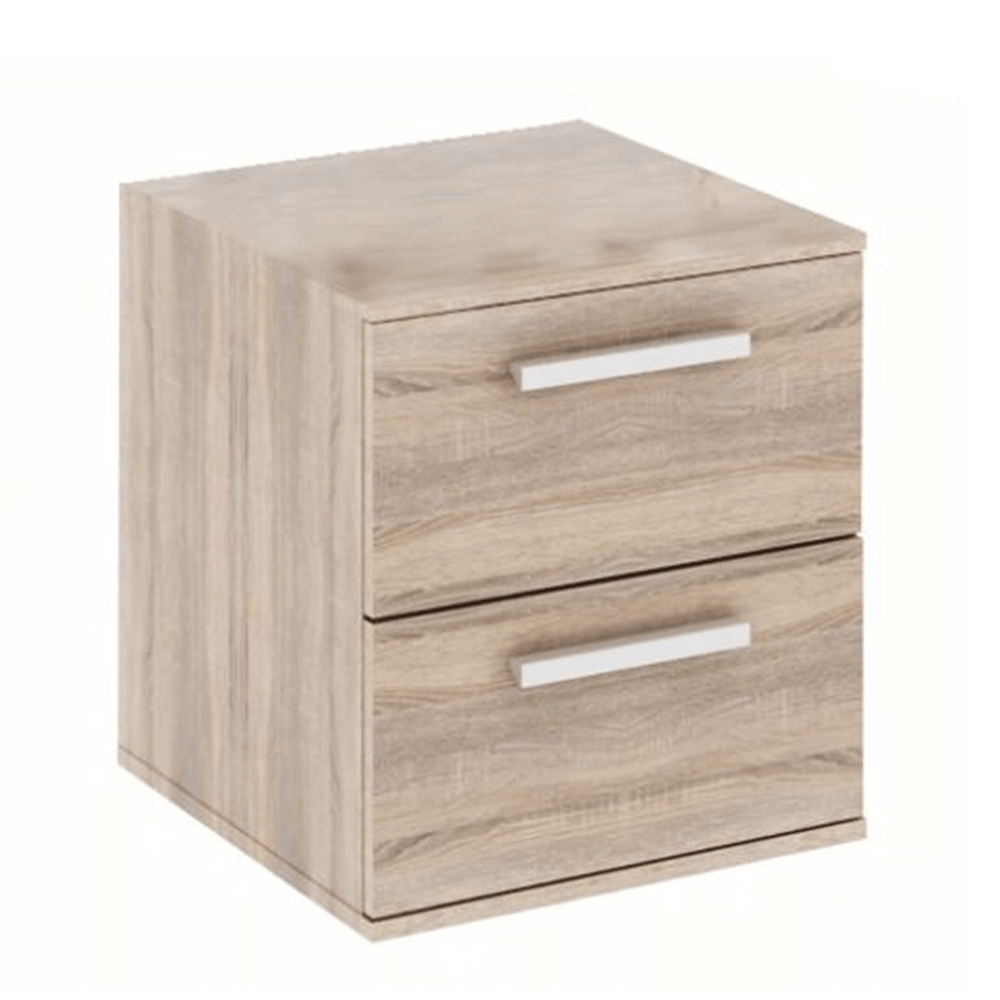 Dulap mic cu 2 sertare îngust, DTD laminat, stejar sonoma, DUNAJ TIPUL9