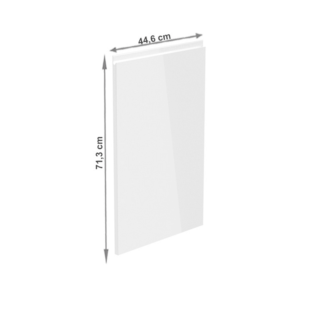 Uşă la maşina de spălat vase, alb extra lucios HG, 44,6x71,3, AURORA