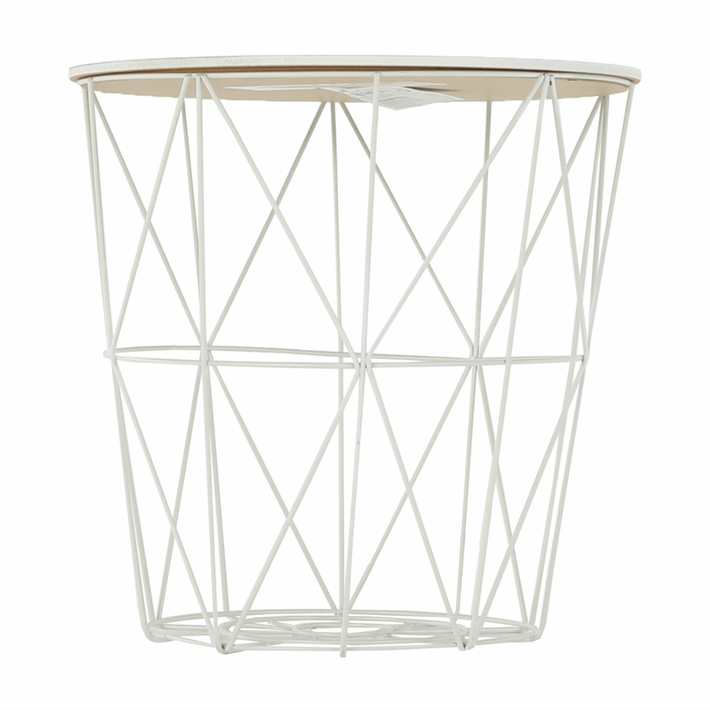 Măsuţă auxiliară, marmură/alb, ENPLO