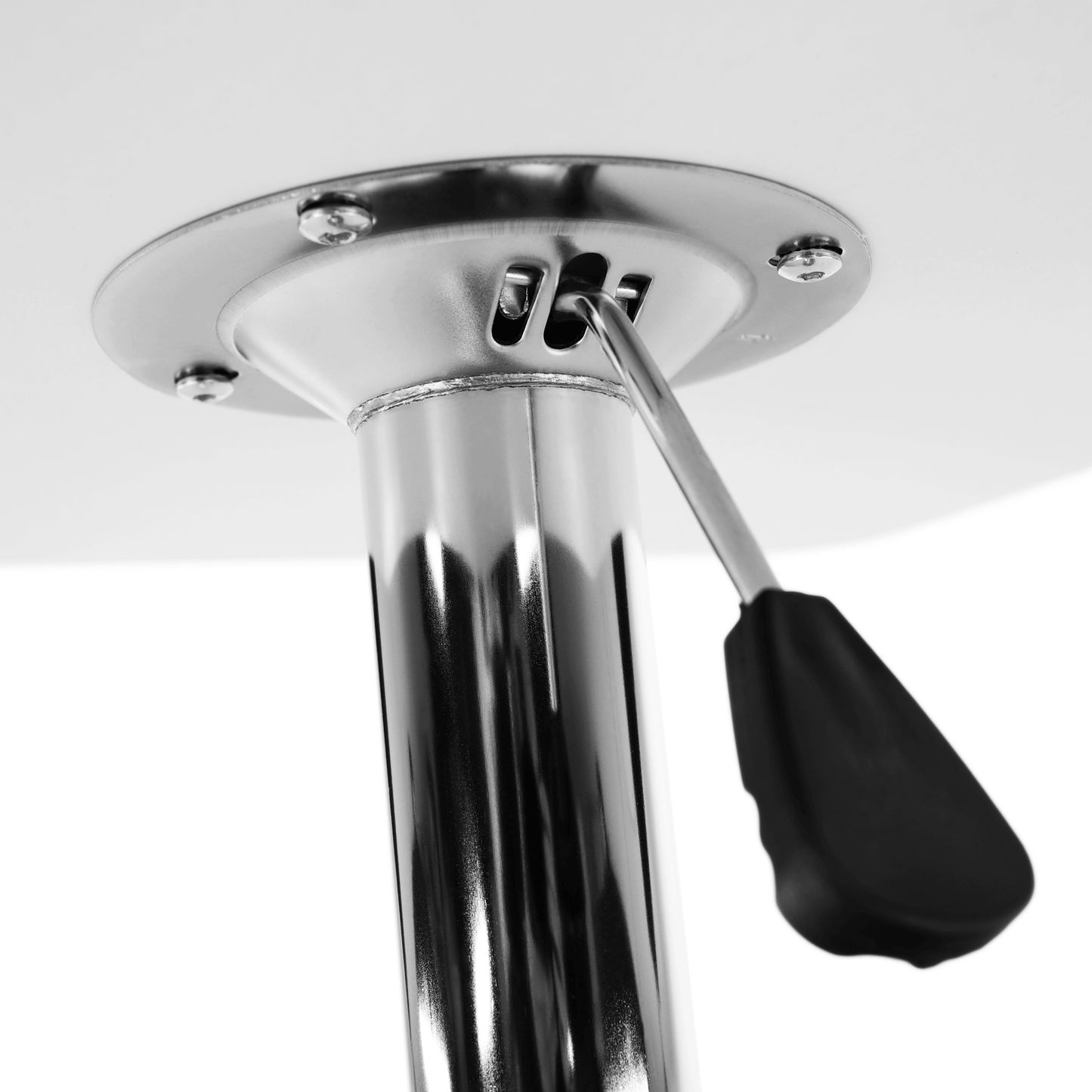 Masă pentru bar cu înălţimea reglabilă, negru, 57x84-110 cm, FLORIAN