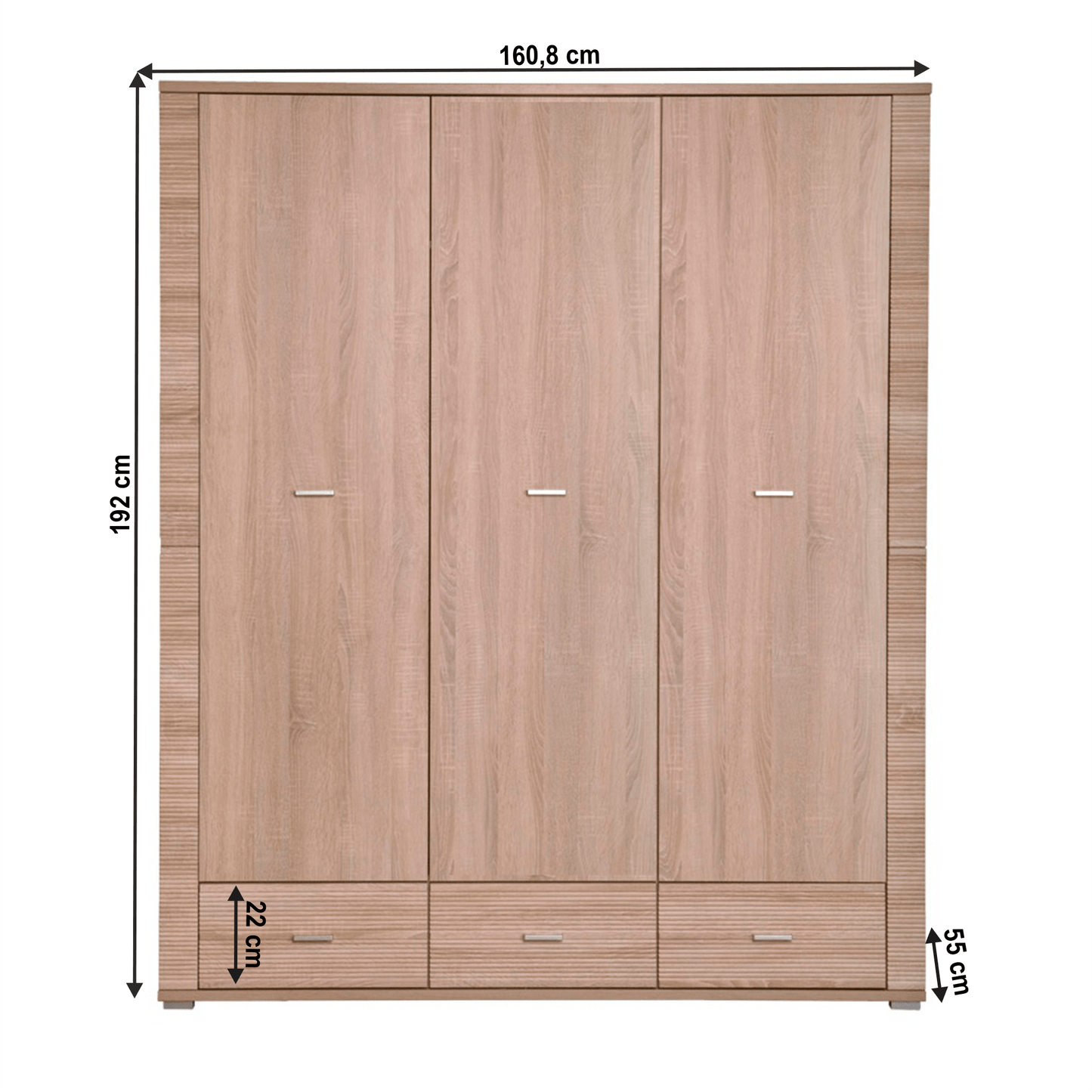 Dulap fără oglindă tip 1, stejar sonoma, GRAND