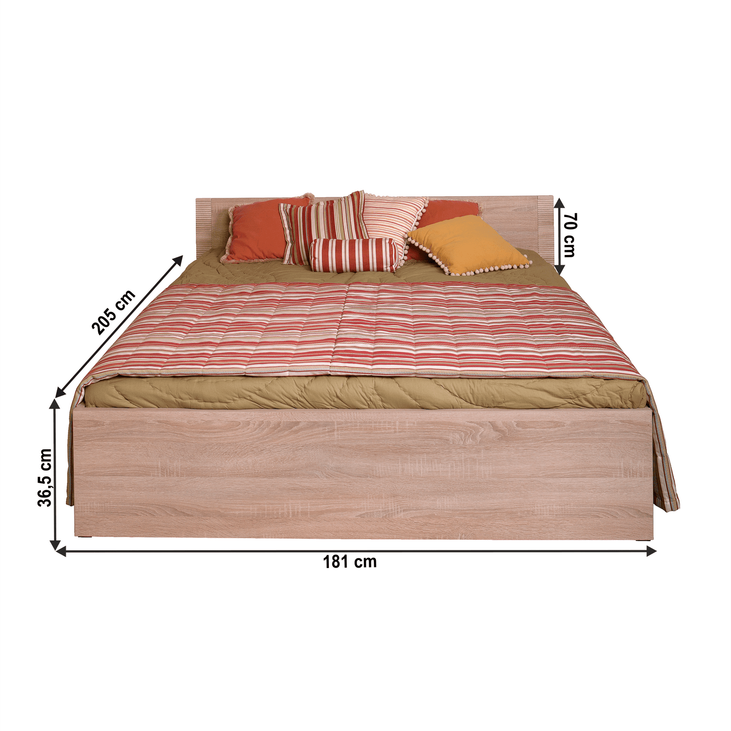 Pat tip 20, 160x200, stejar sonoma, GRAND