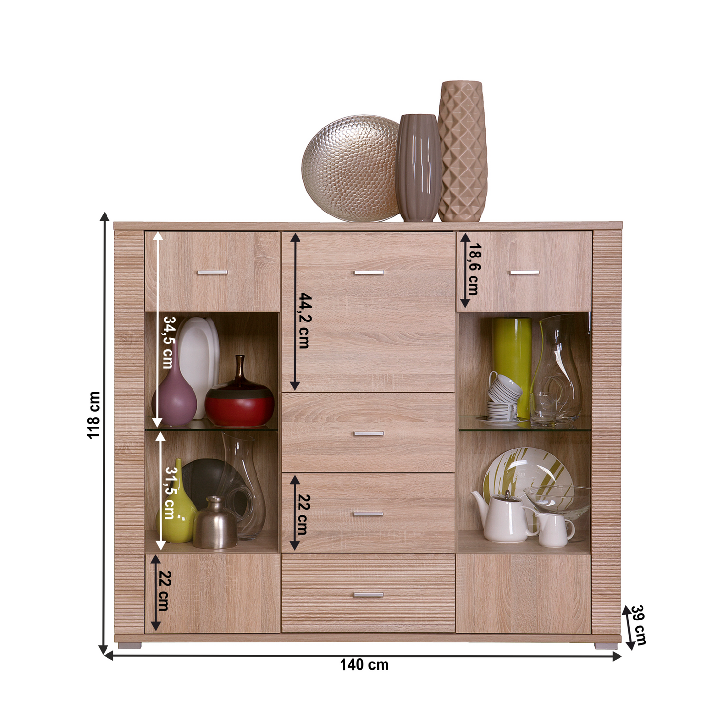 Scrin tip 8, stejar sonoma, GRAND