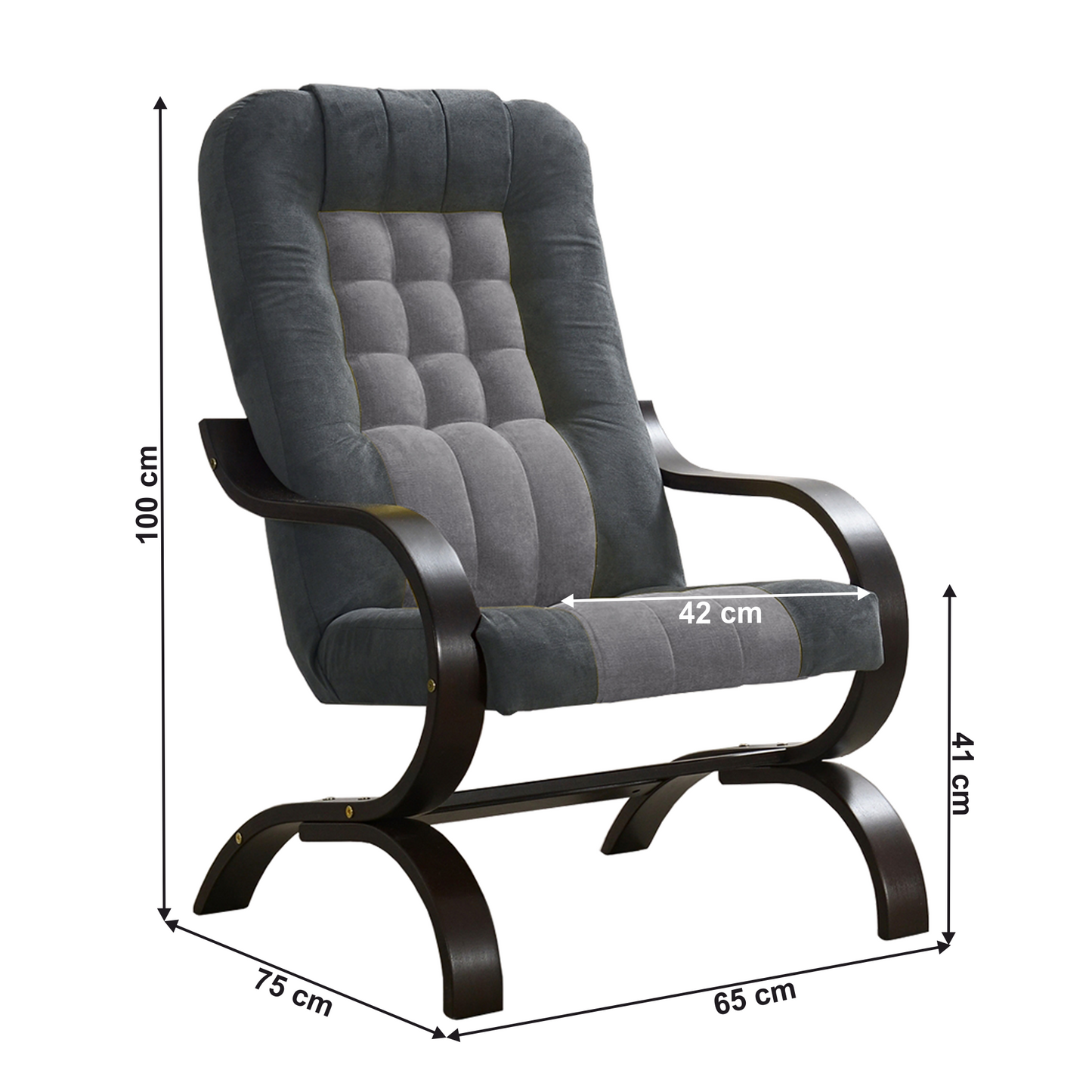 Fotoliu, gri deschis/gri închis/grena/nobila, GURU