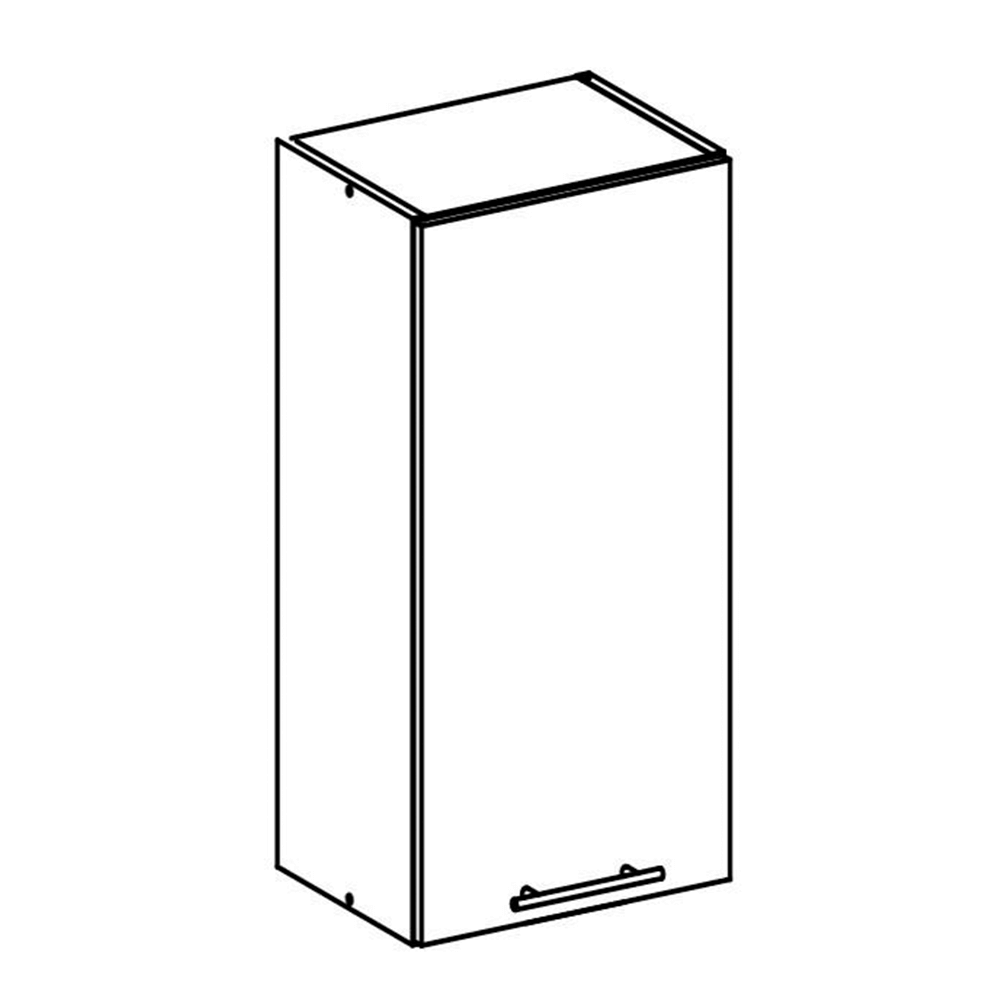 Dulap superior, stejar sonoma/alb, FABIANA W - 30