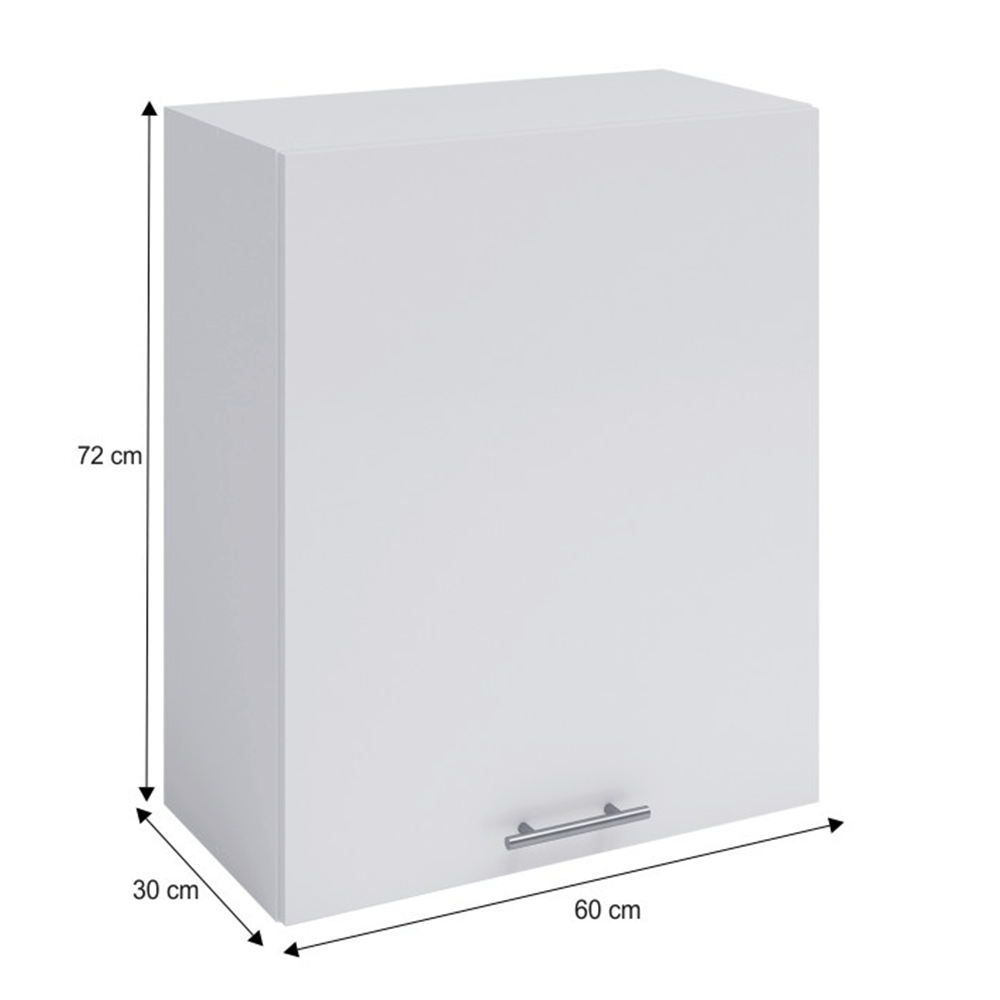 Dulap superior, alb, deschidere stânga, FABIANA W - 60