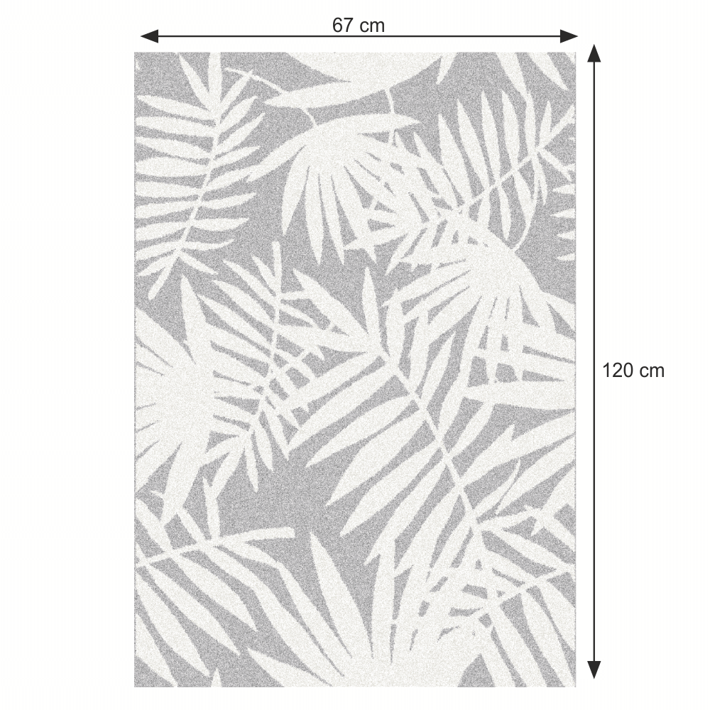 Covor, model frunze, 67x120, INTISAR